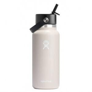 NEW HYDRO FLASK wide flex straw cap tumbler - 32oz in oat